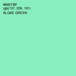 #89EFBF - Algae Green Color Image