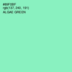 #89F0BF - Algae Green Color Image