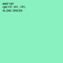 #89F1BF - Algae Green Color Image