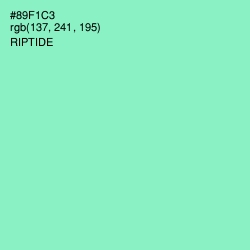 #89F1C3 - Riptide Color Image