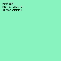 #89F3BF - Algae Green Color Image