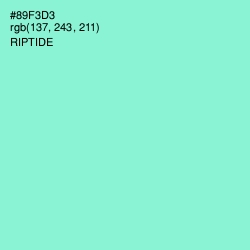 #89F3D3 - Riptide Color Image