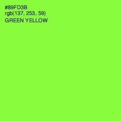 #89FD3B - Green Yellow Color Image