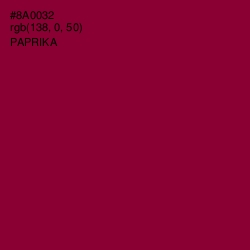 #8A0032 - Paprika Color Image