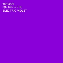 #8A00D8 - Electric Violet Color Image