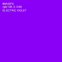 #8A00F6 - Electric Violet Color Image