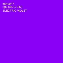 #8A00F7 - Electric Violet Color Image