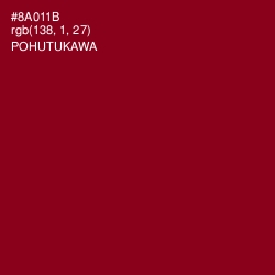 #8A011B - Pohutukawa Color Image