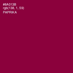 #8A013B - Paprika Color Image