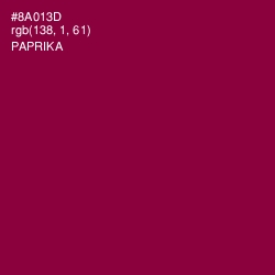 #8A013D - Paprika Color Image