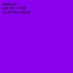 #8A01EE - Electric Violet Color Image