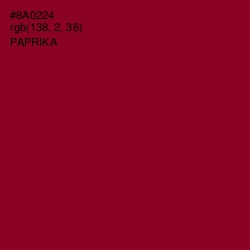 #8A0224 - Paprika Color Image