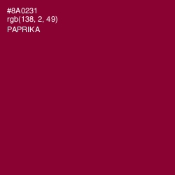 #8A0231 - Paprika Color Image