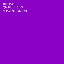 #8A02C5 - Electric Violet Color Image