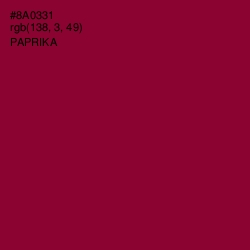 #8A0331 - Paprika Color Image