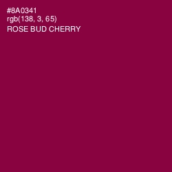 #8A0341 - Rose Bud Cherry Color Image