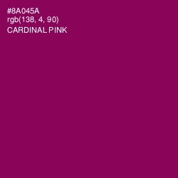 #8A045A - Cardinal Pink Color Image