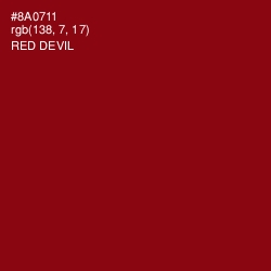 #8A0711 - Red Devil Color Image