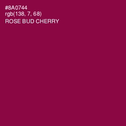 #8A0744 - Rose Bud Cherry Color Image