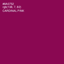 #8A0752 - Cardinal Pink Color Image