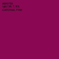 #8A0753 - Cardinal Pink Color Image