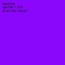 #8A07FB - Electric Violet Color Image