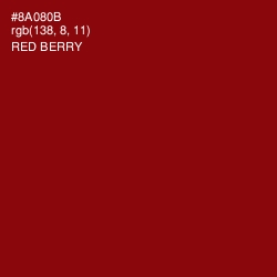#8A080B - Red Berry Color Image