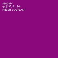 #8A087C - Fresh Eggplant Color Image