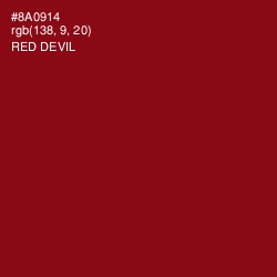 #8A0914 - Red Devil Color Image