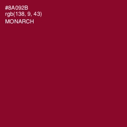#8A092B - Monarch Color Image
