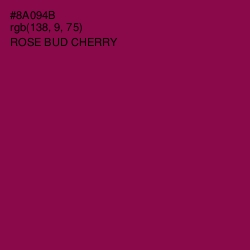 #8A094B - Rose Bud Cherry Color Image