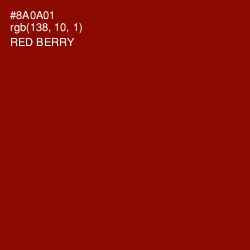 #8A0A01 - Red Berry Color Image