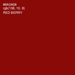 #8A0A08 - Red Berry Color Image