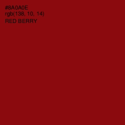 #8A0A0E - Red Berry Color Image