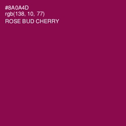 #8A0A4D - Rose Bud Cherry Color Image