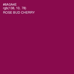 #8A0A4E - Rose Bud Cherry Color Image