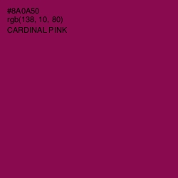 #8A0A50 - Cardinal Pink Color Image