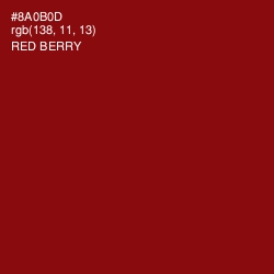 #8A0B0D - Red Berry Color Image