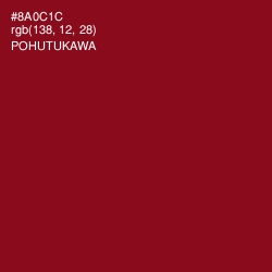 #8A0C1C - Pohutukawa Color Image