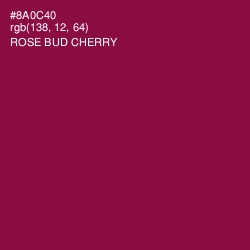 #8A0C40 - Rose Bud Cherry Color Image