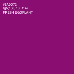 #8A0D72 - Fresh Eggplant Color Image