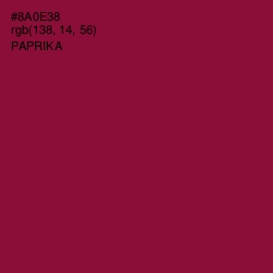 #8A0E38 - Paprika Color Image