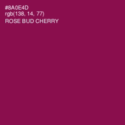 #8A0E4D - Rose Bud Cherry Color Image