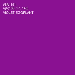 #8A1191 - Violet Eggplant Color Image