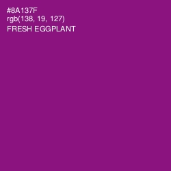#8A137F - Fresh Eggplant Color Image