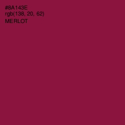 #8A143E - Merlot Color Image