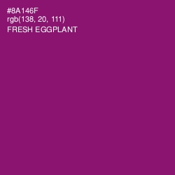 #8A146F - Fresh Eggplant Color Image