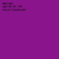 #8A148C - Violet Eggplant Color Image