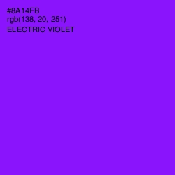 #8A14FB - Electric Violet Color Image