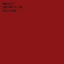#8A1517 - Falu Red Color Image